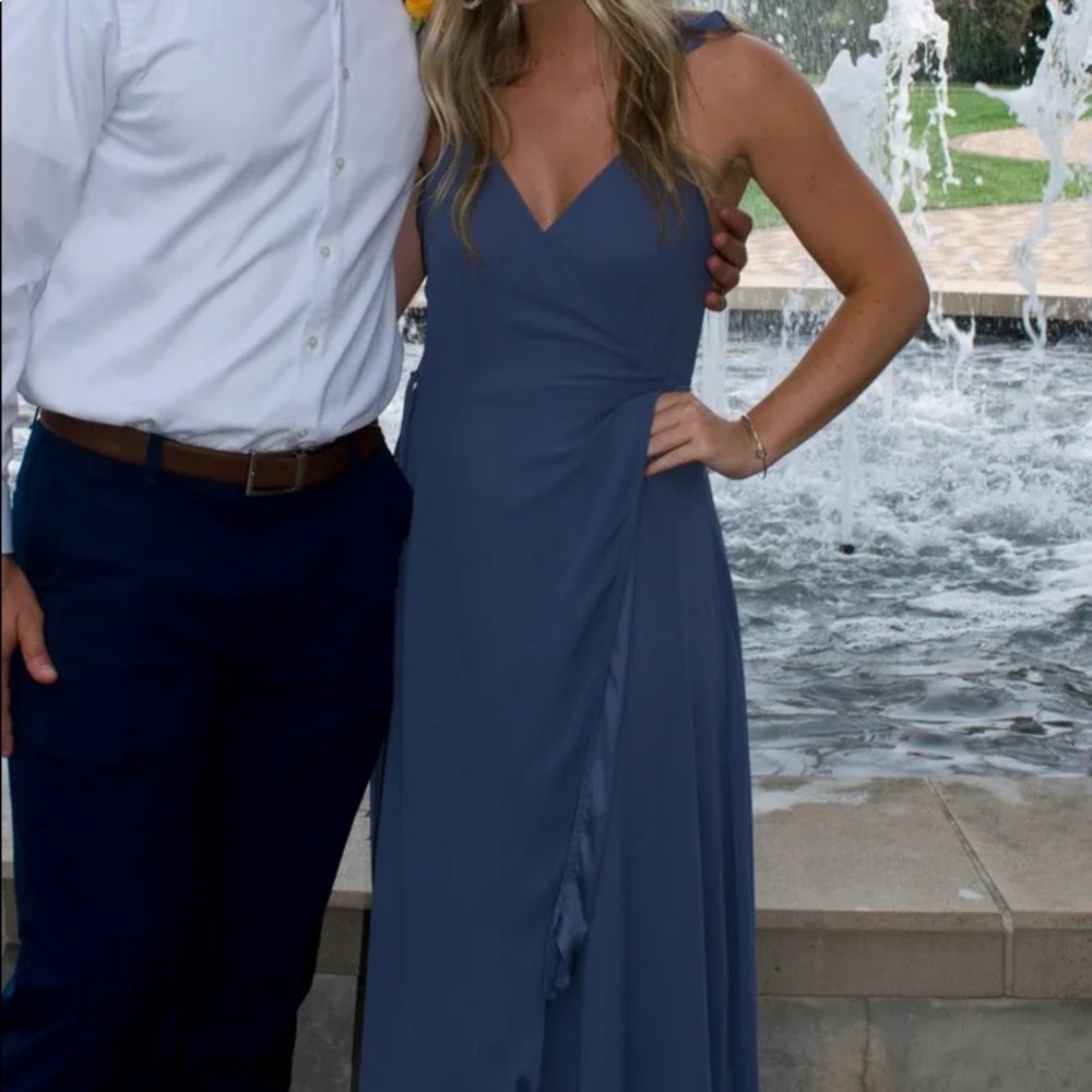 Lulus High-Low Wrap Dress- bridesmaid